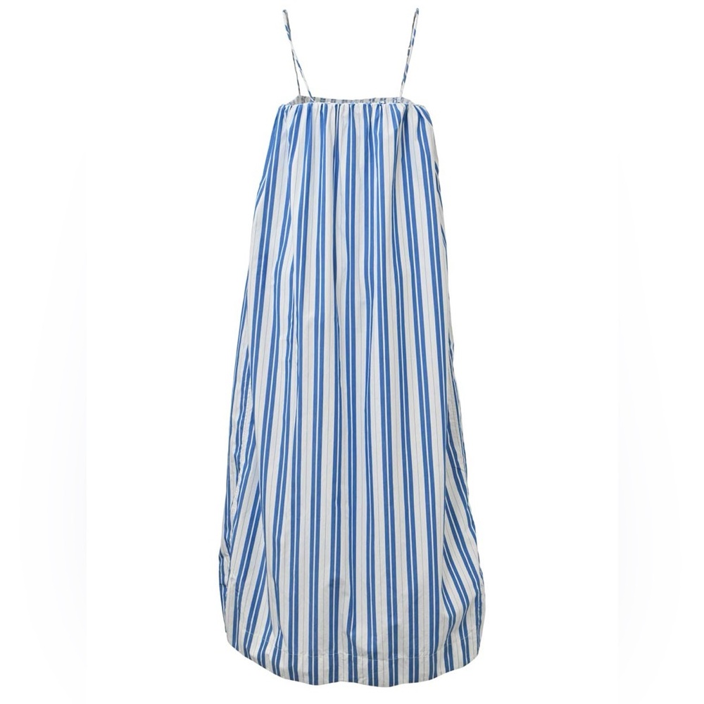 Ganni Blue and White Maxi Dress - Picture 3 of 10